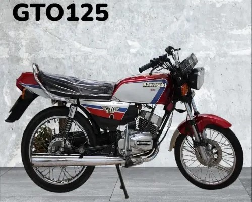 برچسب خط اصلی موتور کاوازاکی GTO 125 ژاپنی